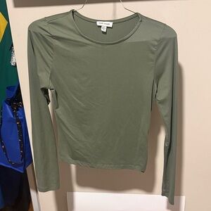 Rebel Sugar Olive Long Sleeve Top